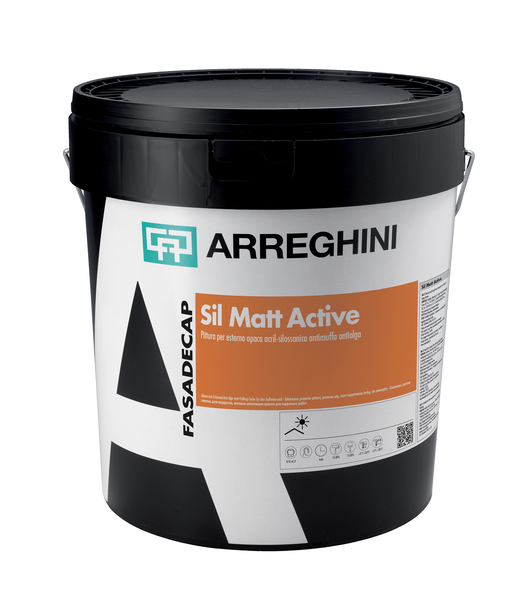 Sil Matt Active – Pittura per esterno acril-silossanica antimuffa antialga