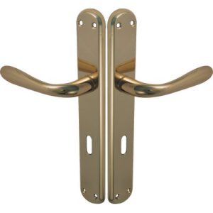 MANIGLIA GOCCIA OTTONE PLACCA FORO PATENT